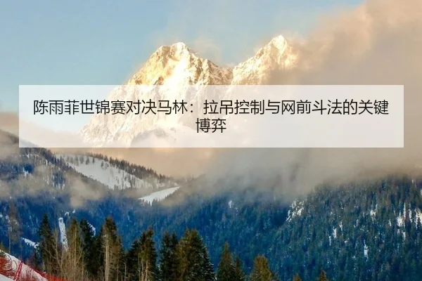 陈雨菲世锦赛对决马林：拉吊控制与网前斗法的关键博弈